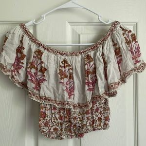 FLORAL OFF THE SHOULDER TOP